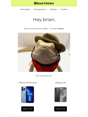 Back Market - 🦎 The best email you’ll receive today
