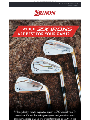 Srixon - Which ZX Irons are Best for Your Game? | Srixon