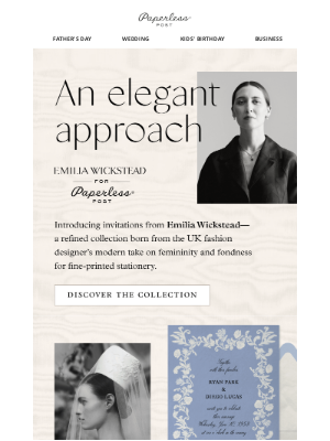 Paperless Post - New! Invitations from Emilia Wickstead