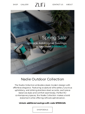 Zuri Furniture - Bring Home the Beauty of the Nadie Outdoor Collection 💙