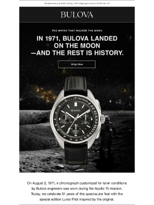 Bulova - Bulova Made Space History 51 Years Ago
