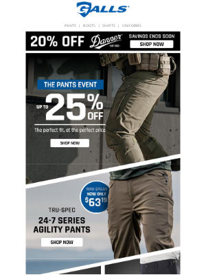 Galls - The Pants Event Is On – Up to 25% Off!