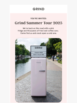 Grind (United Kingdom) - We've got a fridge full of free iced coffee 🧊