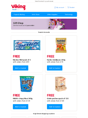Viking Direct (United Kingdom) - 🎁 Choose your free gift
