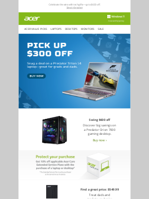 Acer - 🎁 Get great tech gifts for dads and grads—and save up to 47%