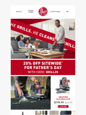 Hoover - 20% Off for Father’s Day