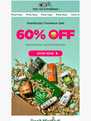CBDfx - Final Day: 60% OFF Warehouse Clearance Sale! 💥