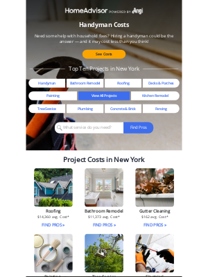 HomeAdvisor - Re: Handyman rates 💸