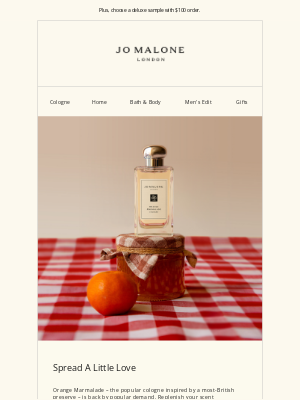 Jo Malone - Start your day bright with Orange Marmalade