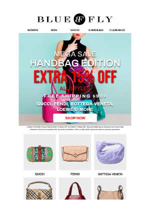 Bluefly - Your Signature Bag Awaits-Now 15% OFF and More Attainable