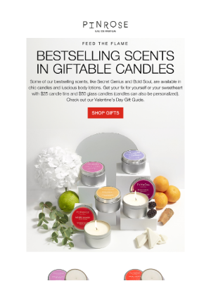 Pinrose - Sensational scents in candles & lotions