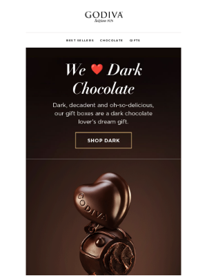 GODIVA - Dark Chocolate Lovers, This One’s For You ❤️