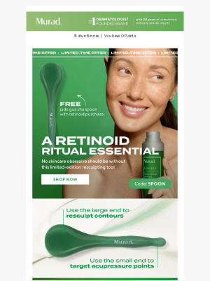Murad - Don’t retinol without it: FREE Jade Gua Sha Spoon
