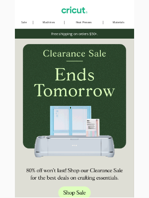 Cricut - 80% off ends soon! 😭