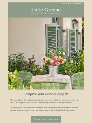 Little Greene - Complete your exterior projects...