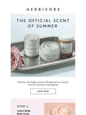 Herbivore Botanicals - Coconut-infused formulas made for summer 🥥