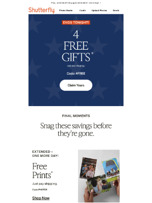 Final call to claim your 4 free gifts! 🎁