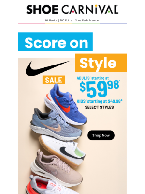 Shoe Carnival - Score on style starting at $59.98​