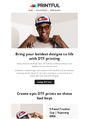 Printful - DTF prints on hats? YES! 😎
