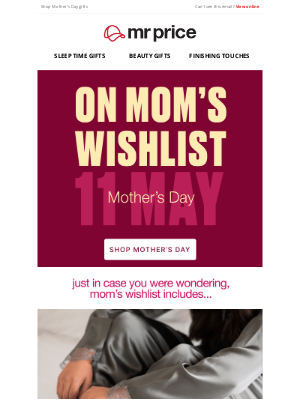Mr Price (South Africa) - A peek at mom’s wishlist 😍
