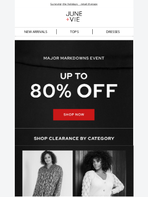 June + Vie - ICYMI: styles up to 80% off *RN*