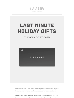 ASRV - ASRV Gift Cards – Available Now