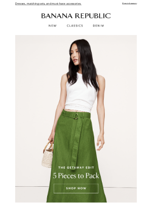 Banana Republic USA - You booked the trip (now here’s what to pack)