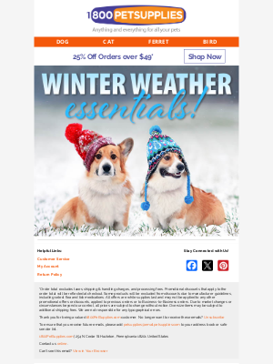 dog - Warm Yourself Up with 25% Off Your Order