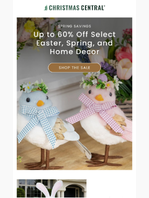 Christmas Central - 🎁 Make This Easter Beautiful – Up to 60% Off Select Decor