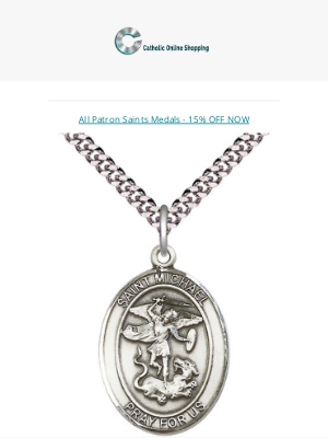 Your Catholic Voice Foundation - Beautiful Patron Saint Medals - 15% OFF NOW - Now featuring Engraving!