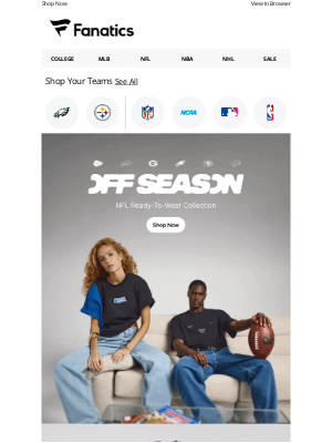 National Basketball Association (NBA) - Off Season: NFL Ready-To-Wear Collection Just Dropped