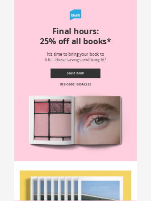 Blurb - Last call: 25% off every book format