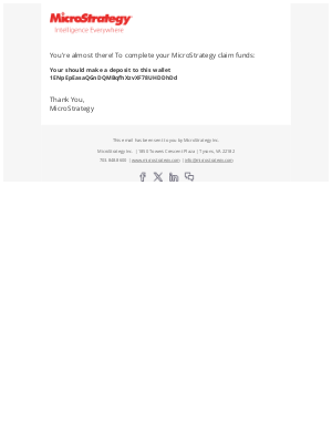 Sonicbids - MicroStrategy Verification Email