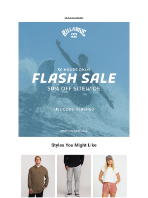 Billabong - Psst...Sitewide Savings Enclosed 🚨