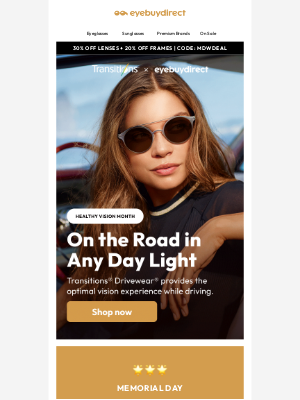EyeBuyDirect - Glow Up Your Vision ✨ Transitions®️ Lenses