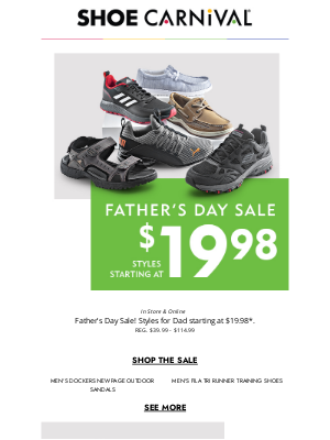 Shoe Carnival - Great offers for a fantastic father
