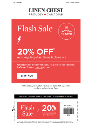 Linen Chest - 🚨20% OFF Most Regular-Priced Items & Clearance Ends Tonight