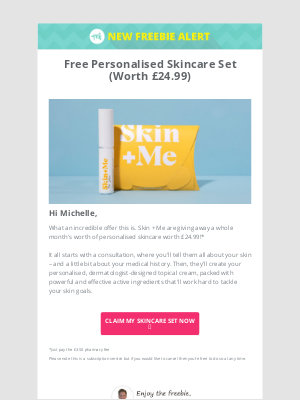 Magic Freebies - ALERT: Free Personalised Skincare Set (Worth £24.99)