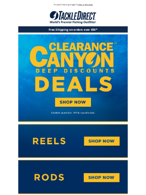 TackleDirect - Shop Clearance Canyon Deals!