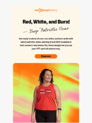 Orangetheory Fitness (Canada) - Stars, Stripes and Splats — Get Your Patriotic Style