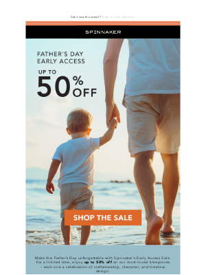 Spinnaker Watches - Father’s Day Early Access 👔 Up to 50% Off