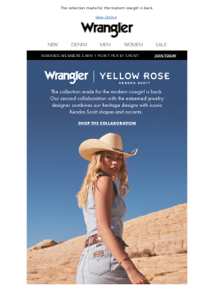 Wrangler - Wrangler x Yellow Rose by Kendra Scott