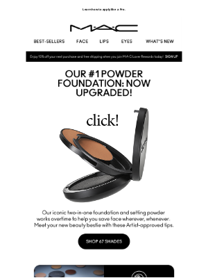 MAC Cosmetics - INSIDE: Studio Fix Powder Plus tips and tricks.