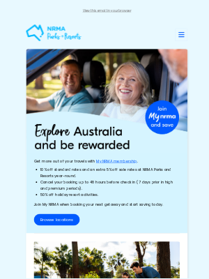 NRMA Parks and Resorts (AU) - Discounted stays, flexible cancellations and more