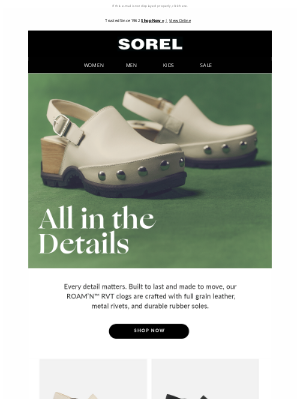 SOREL - All in the details