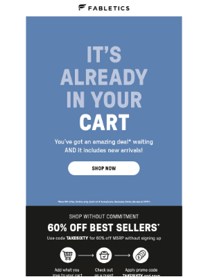 Fabletics - IN YOUR CART…