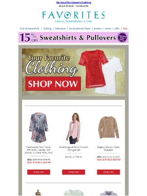 Catalog Favorites - Shop Favorites Clothing Now ~ Style & Selection