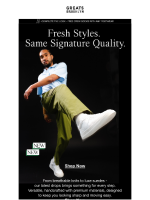 Greats - Fresh Drops. Premium Materials. All Style