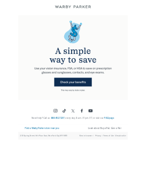 Warby Parker - Don’t forget to use your benefits