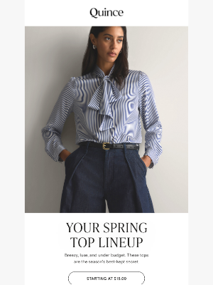 Quince - The spring tops people can’t stop buying